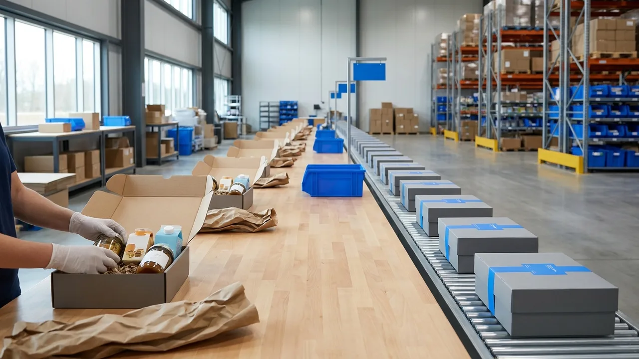 Co-packing pour E-commerce : lots, cartons et unités prêtes pour la marketplace